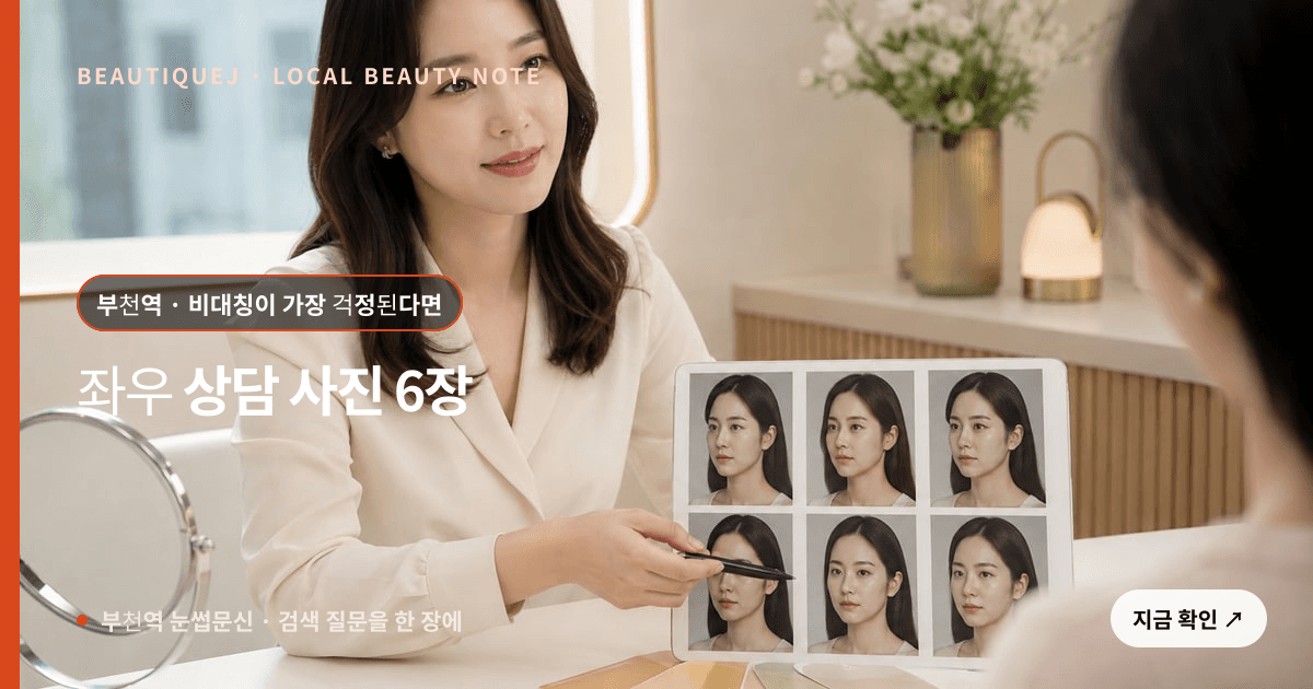 부천역 눈썹문신 눈썹 중심 에디토리얼 이미지